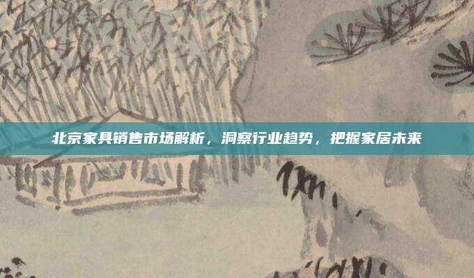 北京家具销售市场解析，洞察行业趋势，把握家居未来