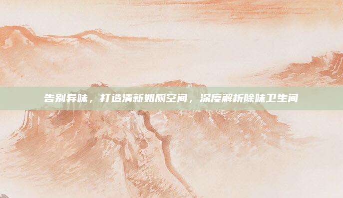 告别异味，打造清新如厕空间，深度解析除味卫生间