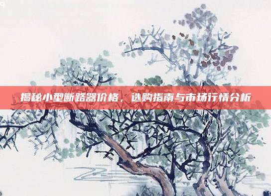 揭秘小型断路器价格，选购指南与市场行情分析