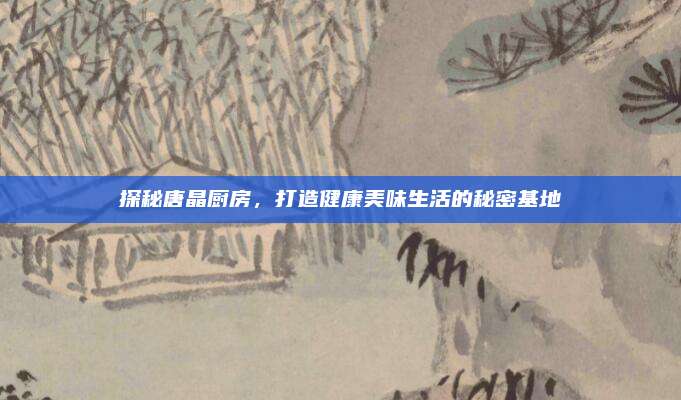 探秘唐晶厨房，打造健康美味生活的秘密基地