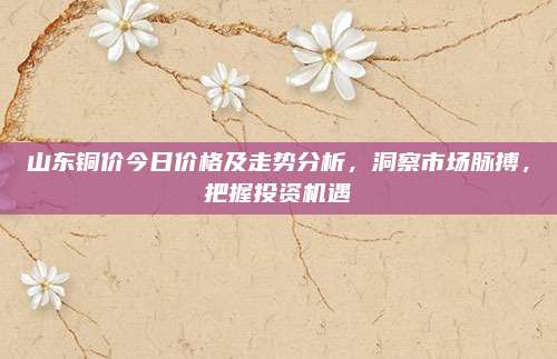 山东铜价今日价格及走势分析，洞察市场脉搏，把握投资机遇