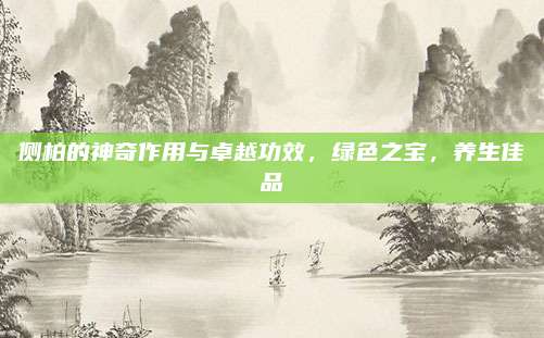 侧柏的神奇作用与卓越功效，绿色之宝，养生佳品