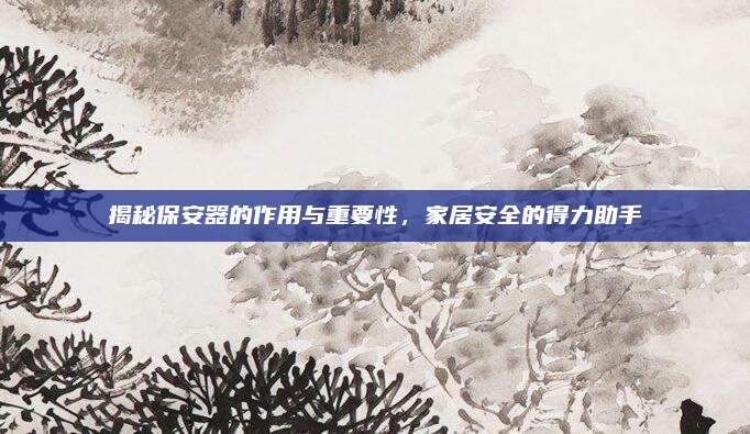 揭秘保安器的作用与重要性，家居安全的得力助手