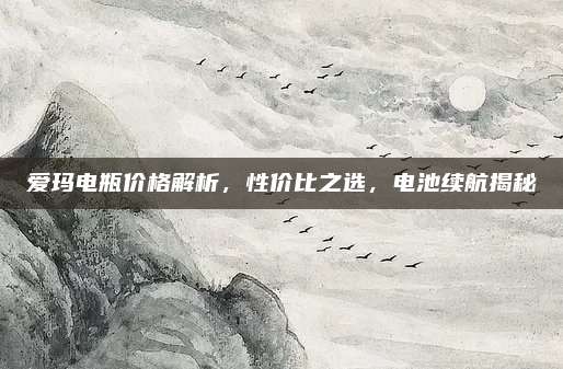 爱玛电瓶价格解析，性价比之选，电池续航揭秘