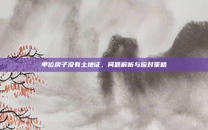 单位房子没有土地证，问题解析与应对策略