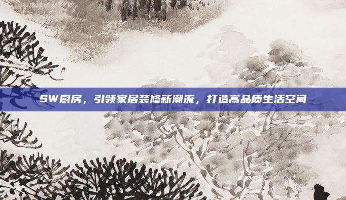 SW厨房，引领家居装修新潮流，打造高品质生活空间