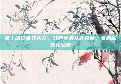 掌上明珠家具沙发，舒适生活从此开始，家居新宠儿解析