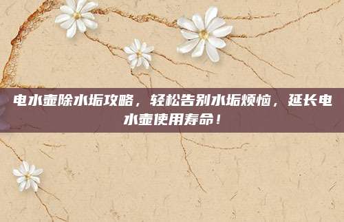 电水壶除水垢攻略，轻松告别水垢烦恼，延长电水壶使用寿命！
