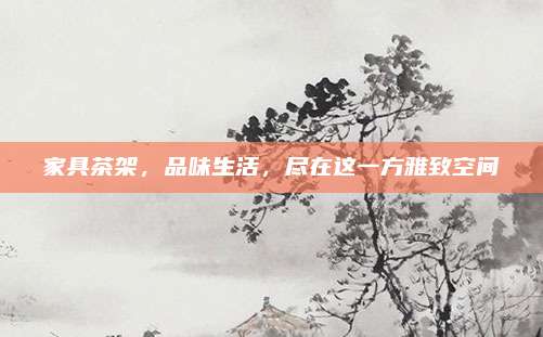 家具茶架，品味生活，尽在这一方雅致空间