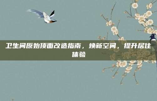 卫生间原始顶面改造指南，焕新空间，提升居住体验