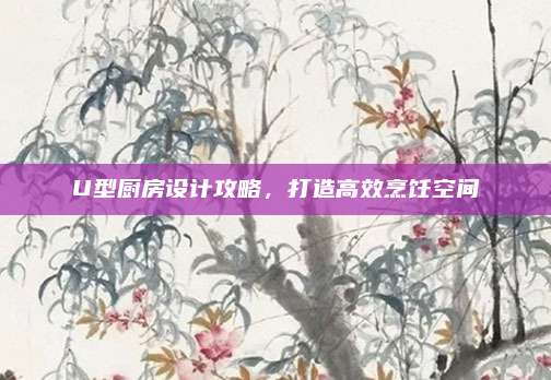 U型厨房设计攻略，打造高效烹饪空间