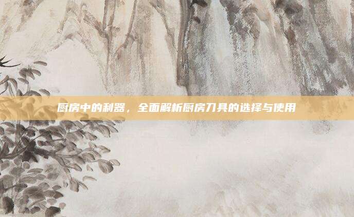 厨房中的利器，全面解析厨房刀具的选择与使用