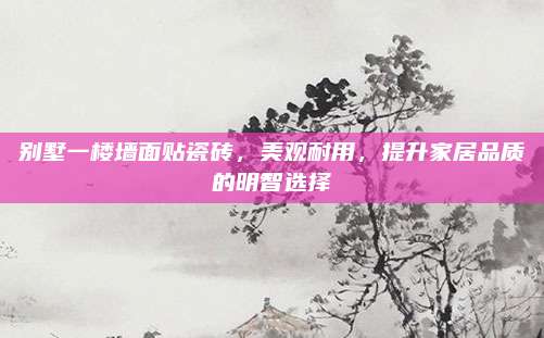 别墅一楼墙面贴瓷砖，美观耐用，提升家居品质的明智选择