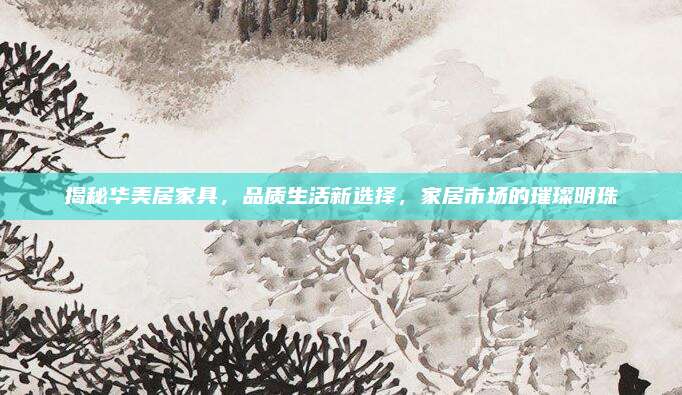 揭秘华美居家具，品质生活新选择，家居市场的璀璨明珠