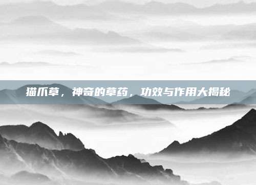 猫爪草，神奇的草药，功效与作用大揭秘