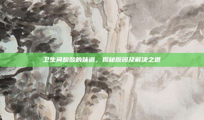 卫生间酸酸的味道，揭秘原因及解决之道