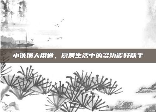 小铁锅大用途，厨房生活中的多功能好帮手