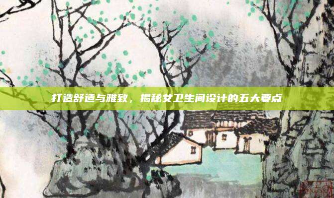 打造舒适与雅致，揭秘女卫生间设计的五大要点