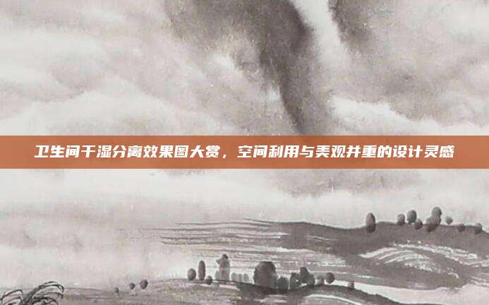 卫生间干湿分离效果图大赏，空间利用与美观并重的设计灵感