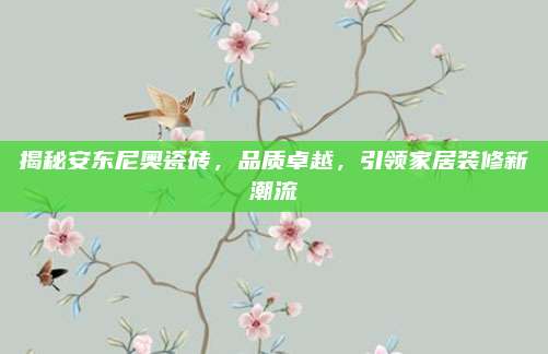 揭秘安东尼奥瓷砖，品质卓越，引领家居装修新潮流