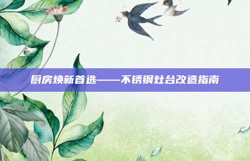 厨房焕新首选——不锈钢灶台改造指南