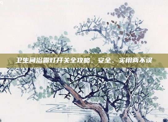 卫生间浴霸灯开关全攻略，安全、实用两不误