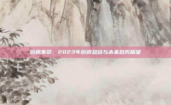 厨房革命，2023年厨房总结与未来趋势展望