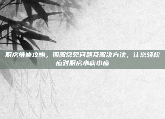 厨房维修攻略，图解常见问题及解决方法，让您轻松应对厨房小病小痛