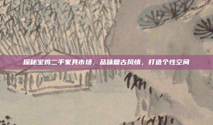 探秘宝鸡二手家具市场，品味复古风情，打造个性空间