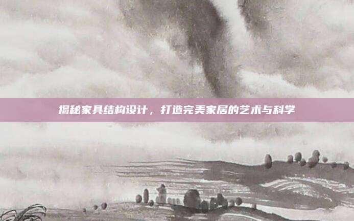 揭秘家具结构设计，打造完美家居的艺术与科学