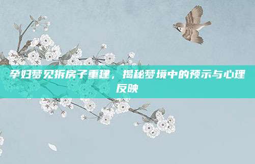 孕妇梦见拆房子重建，揭秘梦境中的预示与心理反映