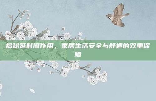 揭秘延时阀作用，家居生活安全与舒适的双重保障