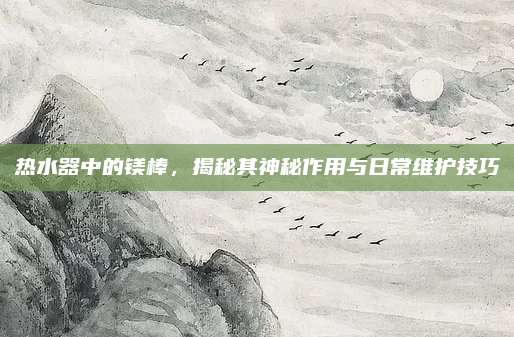 热水器中的镁棒，揭秘其神秘作用与日常维护技巧