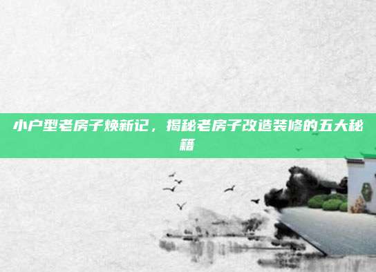 小户型老房子焕新记，揭秘老房子改造装修的五大秘籍