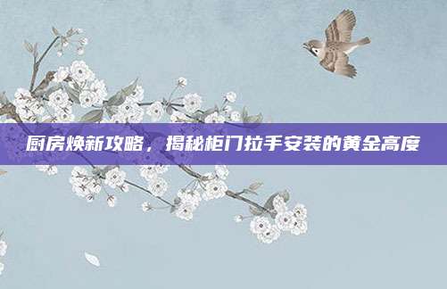 厨房焕新攻略，揭秘柜门拉手安装的黄金高度