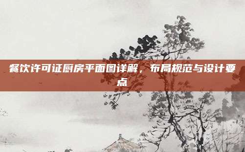 餐饮许可证厨房平面图详解，布局规范与设计要点