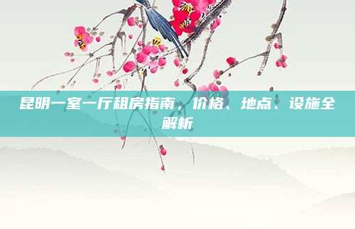 昆明一室一厅租房指南，价格、地点、设施全解析