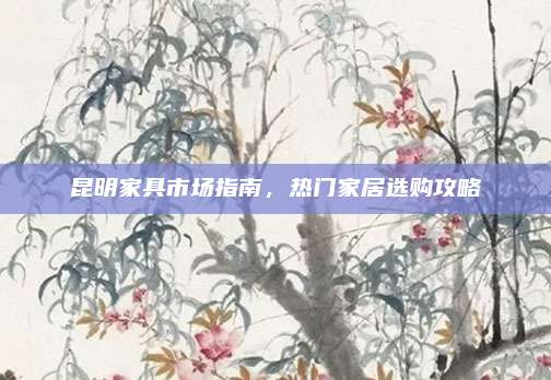 昆明家具市场指南，热门家居选购攻略