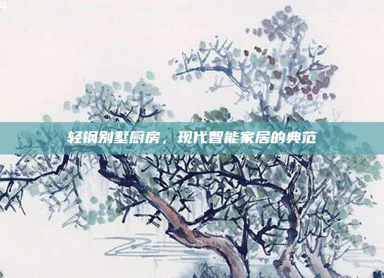 轻钢别墅厨房，现代智能家居的典范