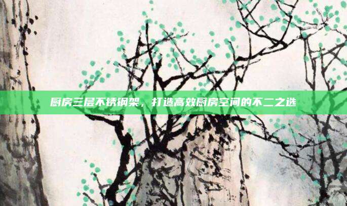 厨房三层不锈钢架，打造高效厨房空间的不二之选