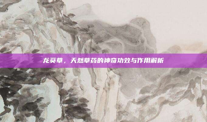 龙葵草，天然草药的神奇功效与作用解析