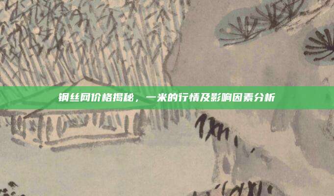 钢丝网价格揭秘，一米的行情及影响因素分析