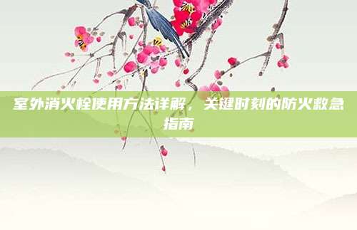 室外消火栓使用方法详解，关键时刻的防火救急指南